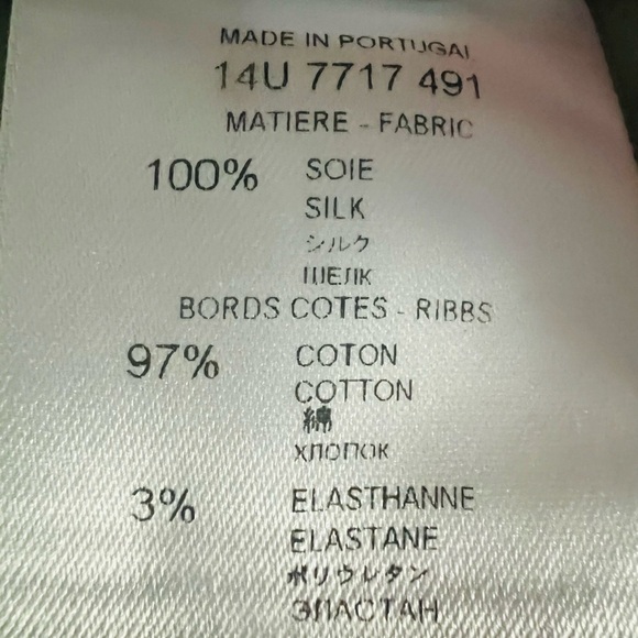 GIVENCHY WOMEN’S GORGEOUS SHORT SLEEVE SILK PULLOVER TOP SIZE XS OLIVE/GOLD - Picture 11 of 14